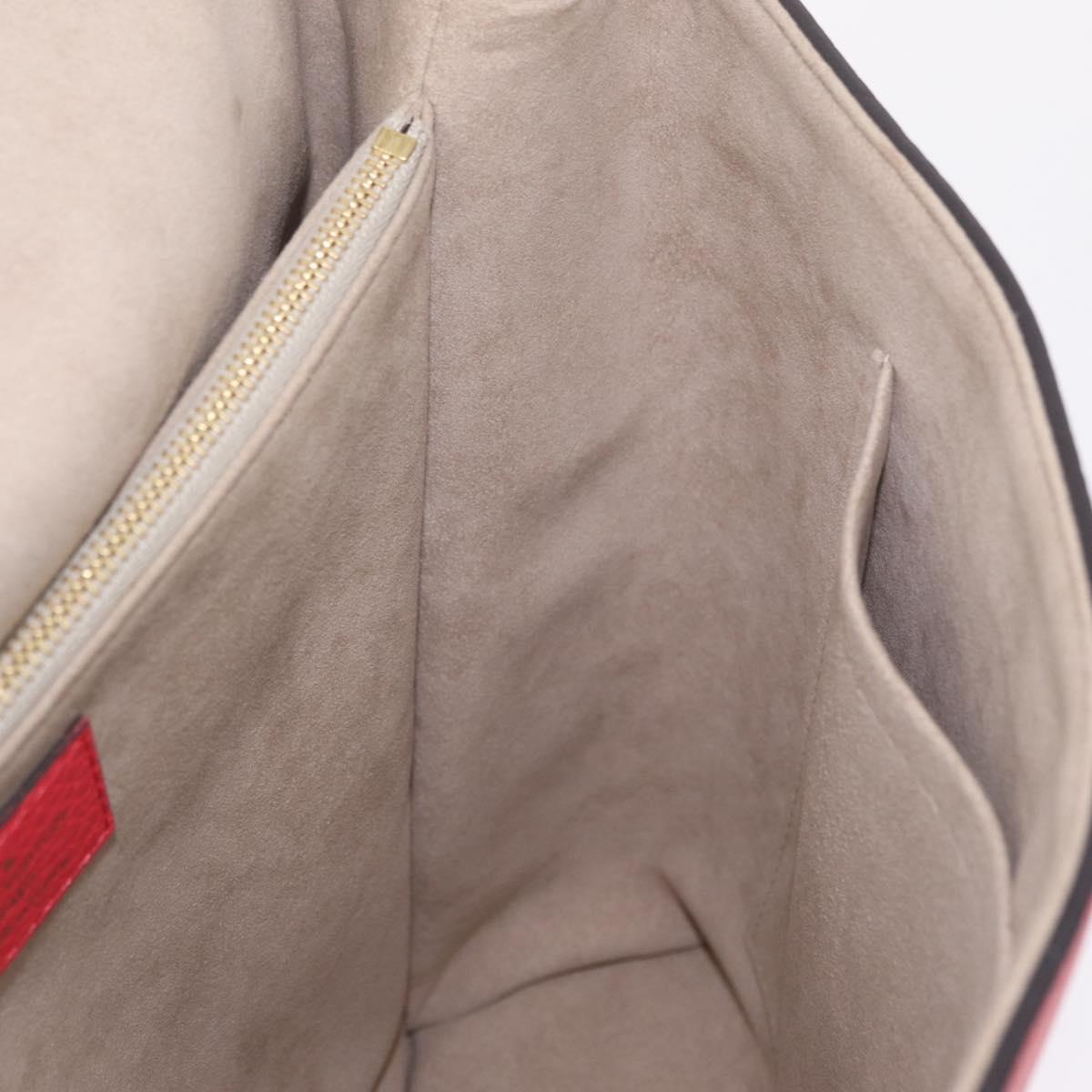 LOUIS VUITTON Parnasea Volta Hand Bag Leather Red M50287 LV Auth bs37780V