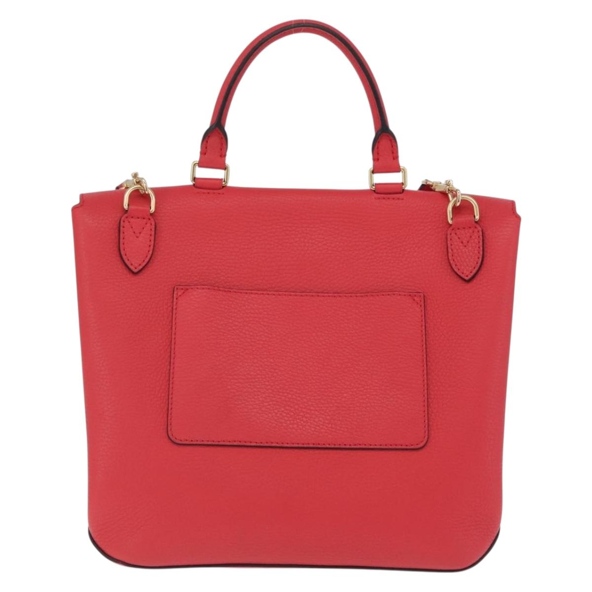 LOUIS VUITTON Parnasea Volta Hand Bag Leather Red M50287 LV Auth bs37780V