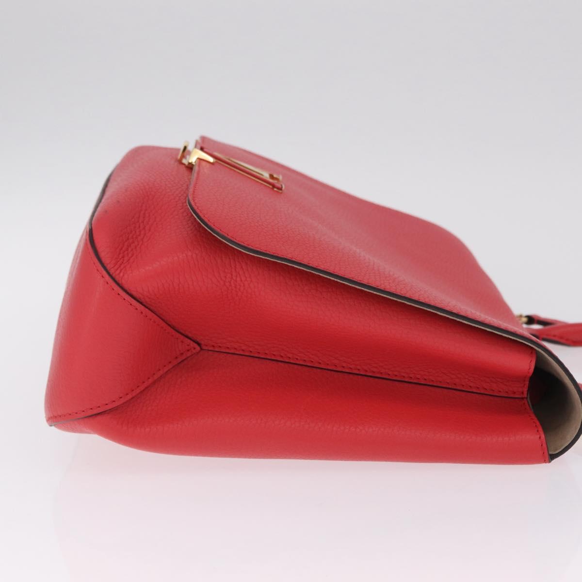 LOUIS VUITTON Parnasea Volta Hand Bag Leather Red M50287 LV Auth bs37780V