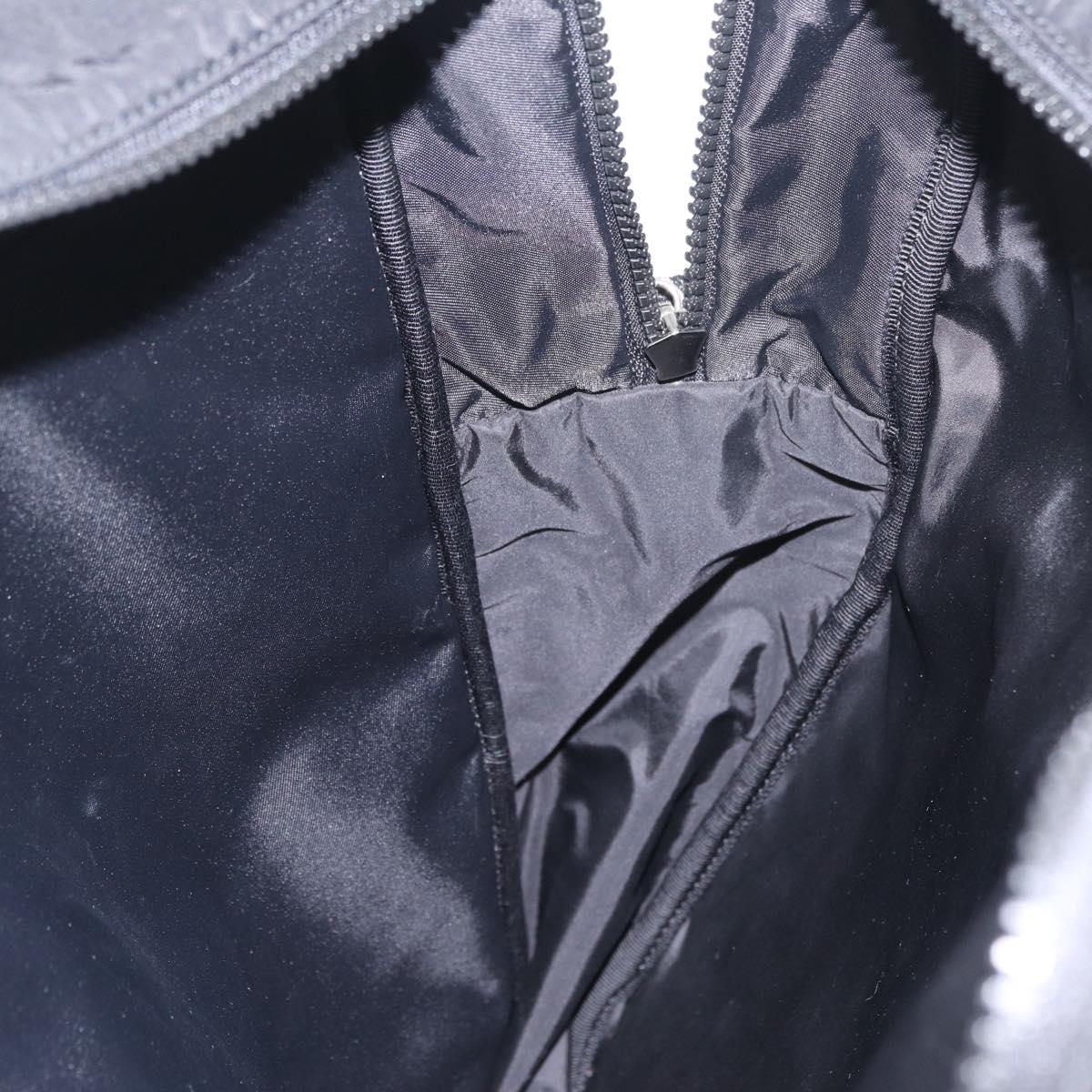 GUCCI Interlocking Backpack Nylon Black Silver 536724 Auth bs37797A