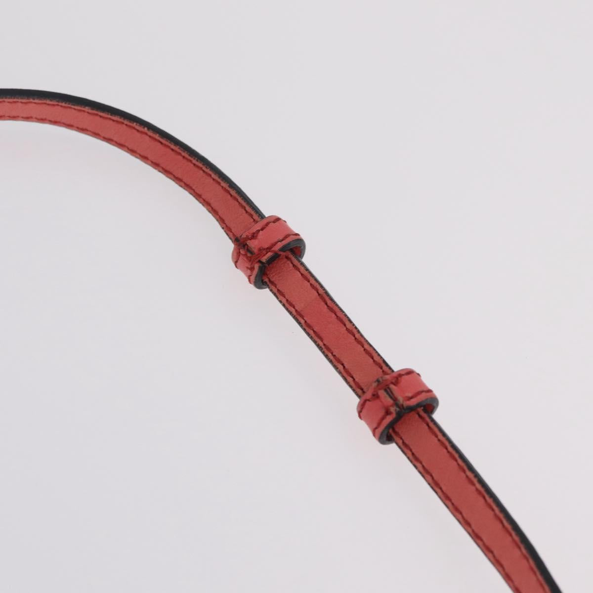Chloe Elsie Shoulder Bag Leather Pink Gold Tone Auth bs37800