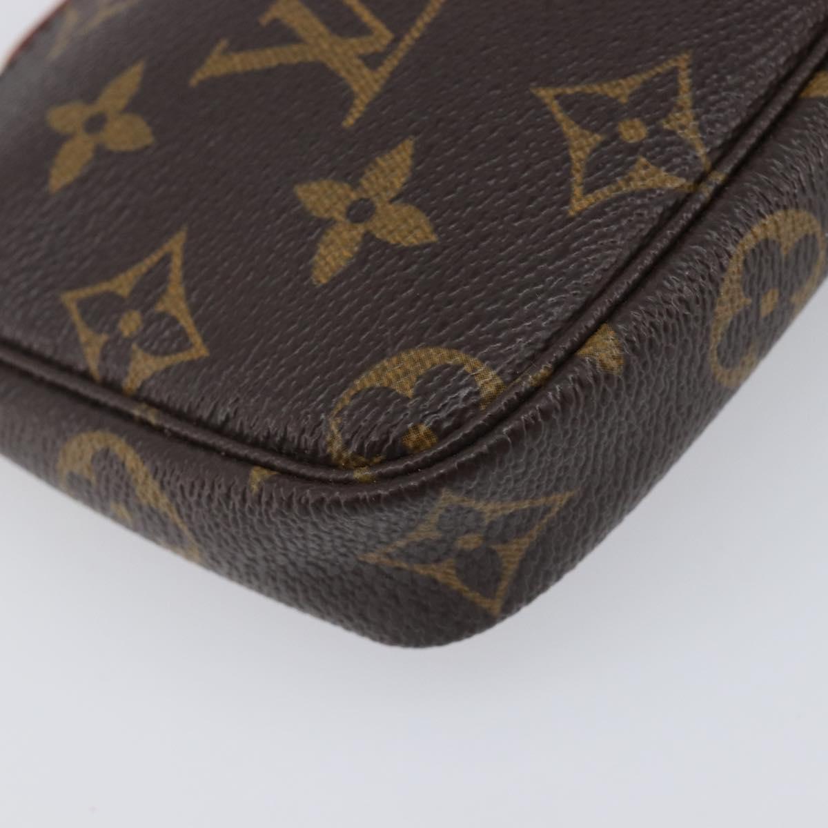 LOUIS VUITTON Monogram Mini Pochette Accessoires Pouch M58009 LV Auth bs37809