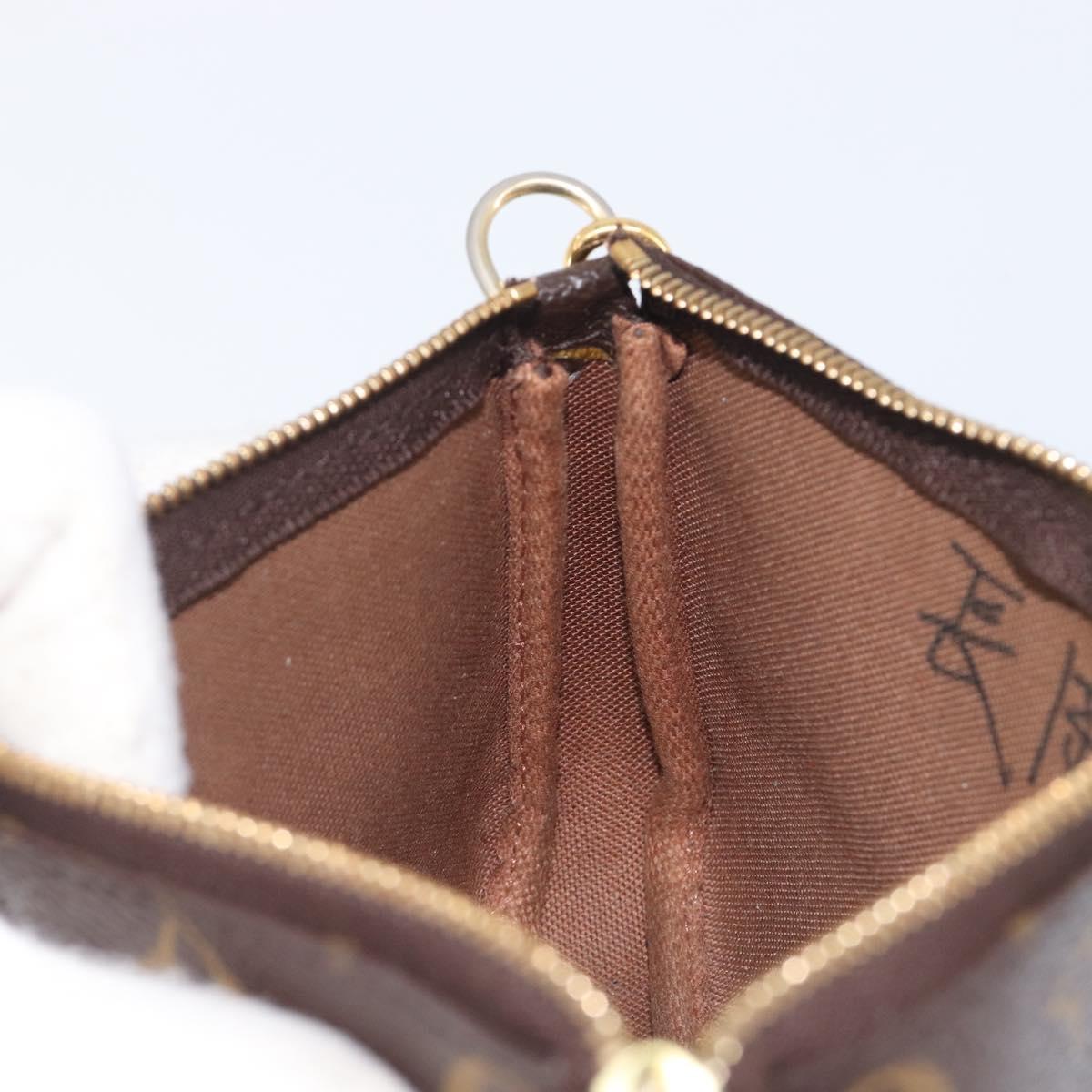 LOUIS VUITTON Monogram Mini Pochette Accessoires Pouch M58009 LV Auth bs37809