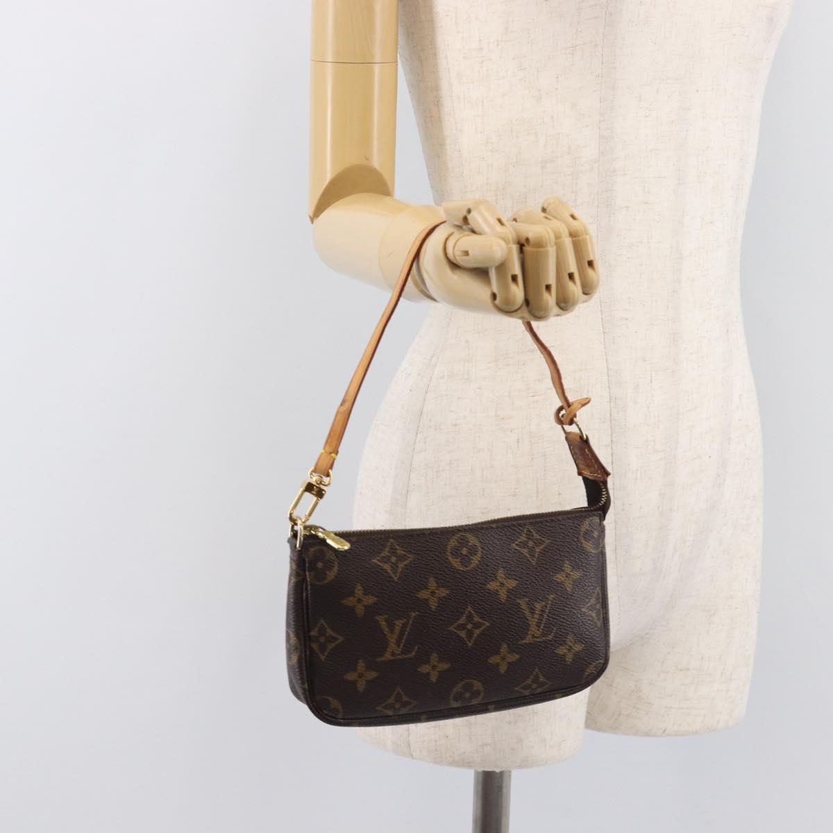 LOUIS VUITTON Monogram Mini Pochette Accessoires Pouch M58009 LV Auth bs37809
