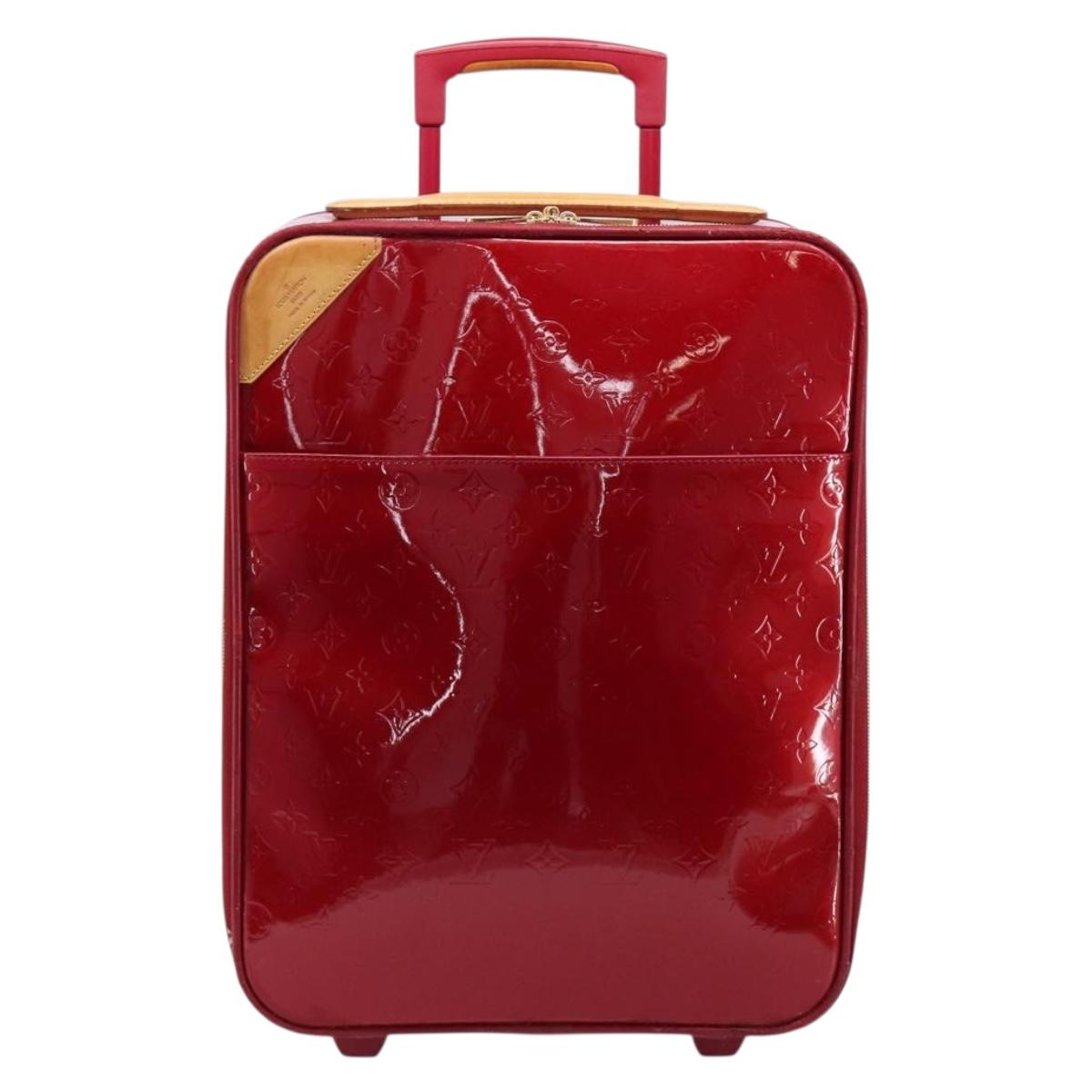 LOUIS VUITTON Monogram Vernis Pegas 45 Pomme D'amour M91278 LV Auth bs37812