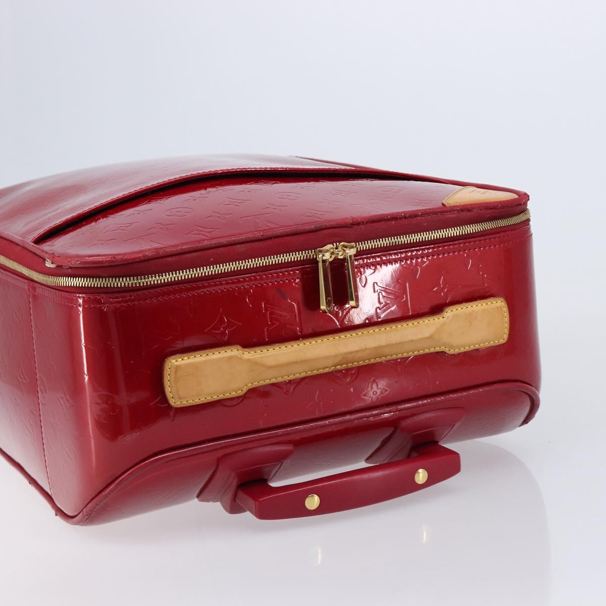 LOUIS VUITTON Monogram Vernis Pegas 45 Pomme D'amour M91278 LV Auth bs37812