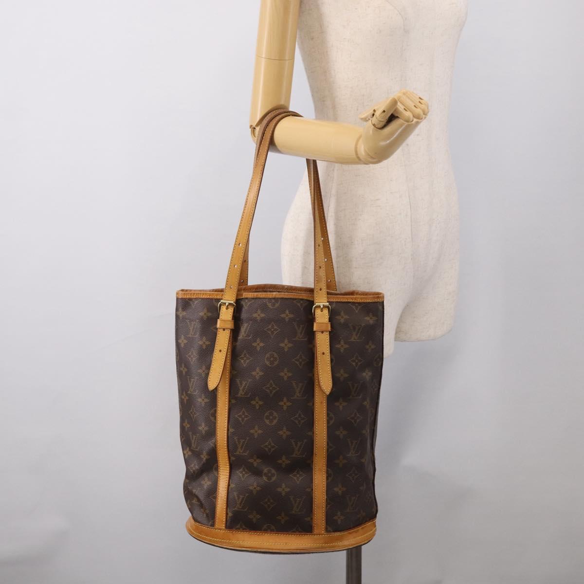 LOUIS VUITTON Monogram Bucket GM Shoulder Bag M42236 LV Auth bs37821