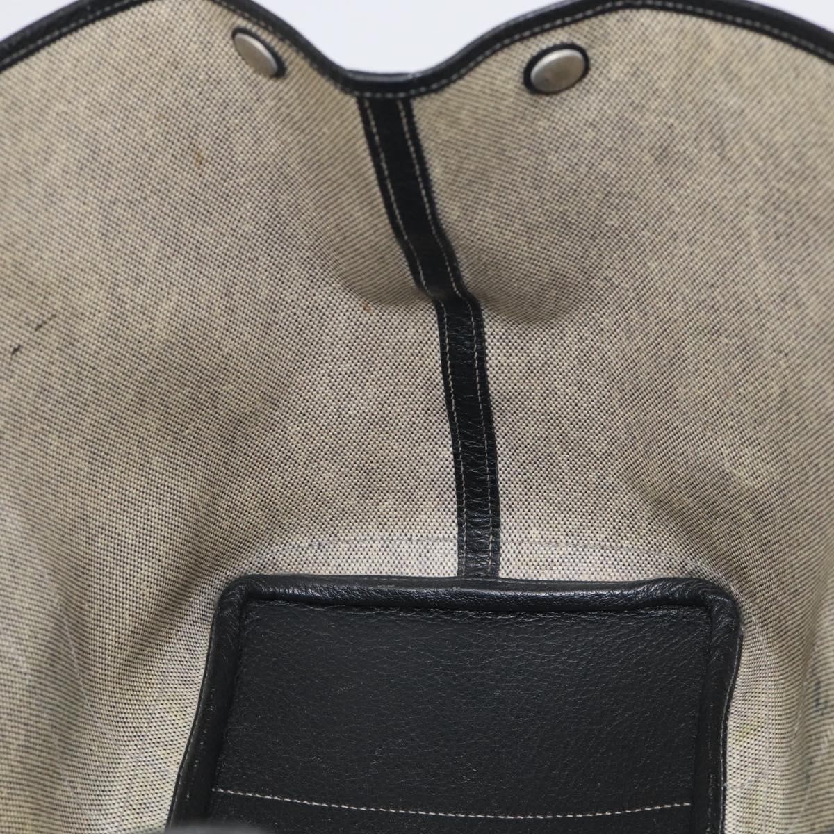 HERMES Garden Party PM Tote Bag Tower Ash Beige Silver Auth bs37823