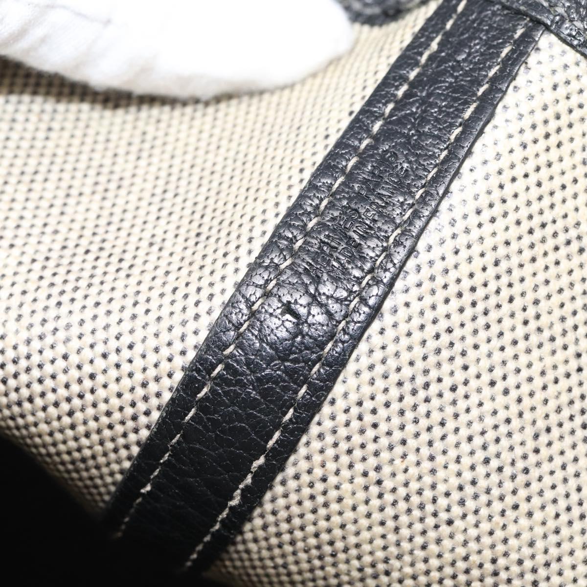 HERMES Garden Party PM Tote Bag Tower Ash Beige Silver Auth bs37823