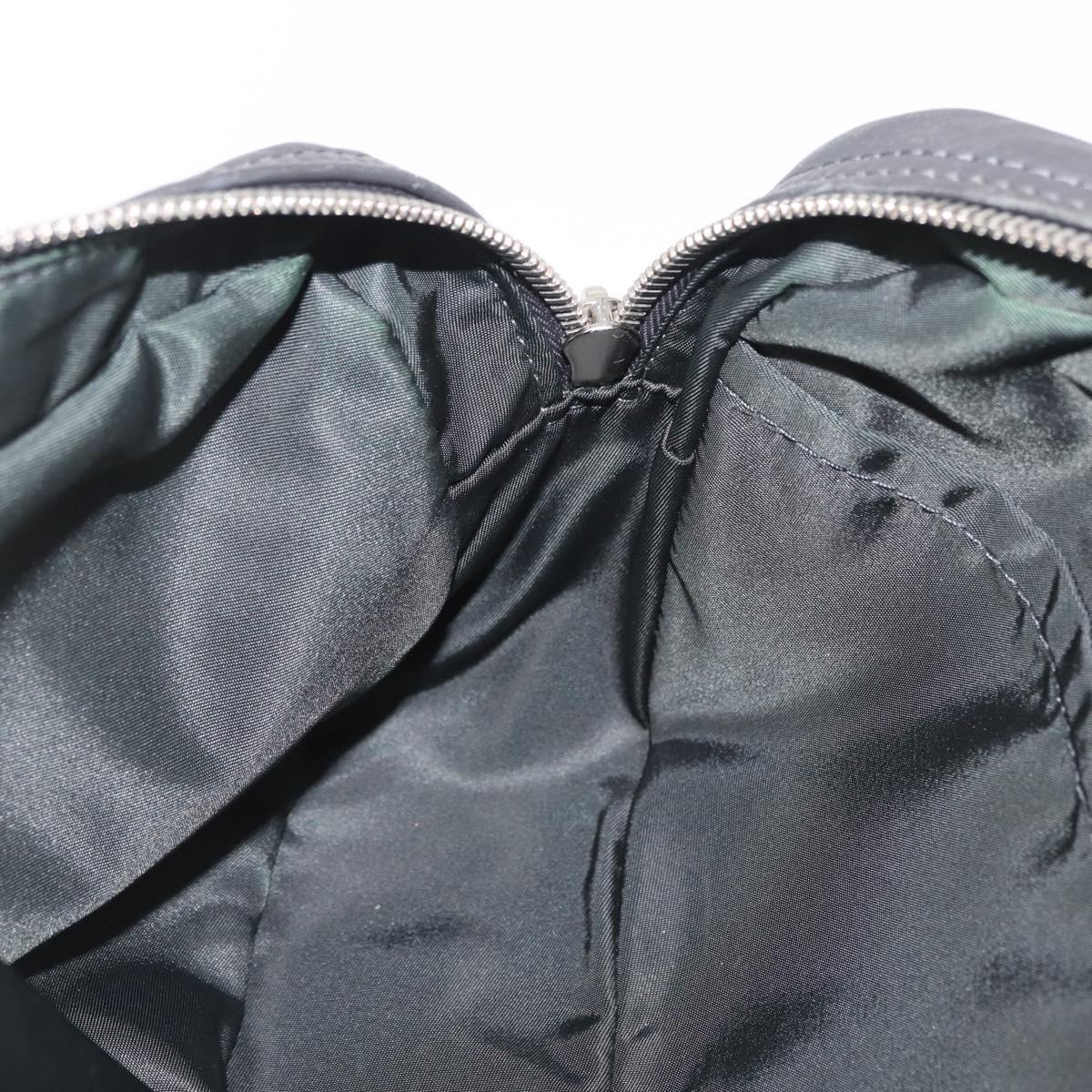 LOUIS VUITTON V Line Fast Body Bag Leather Gray Silver M50445 LV Auth bs37828A