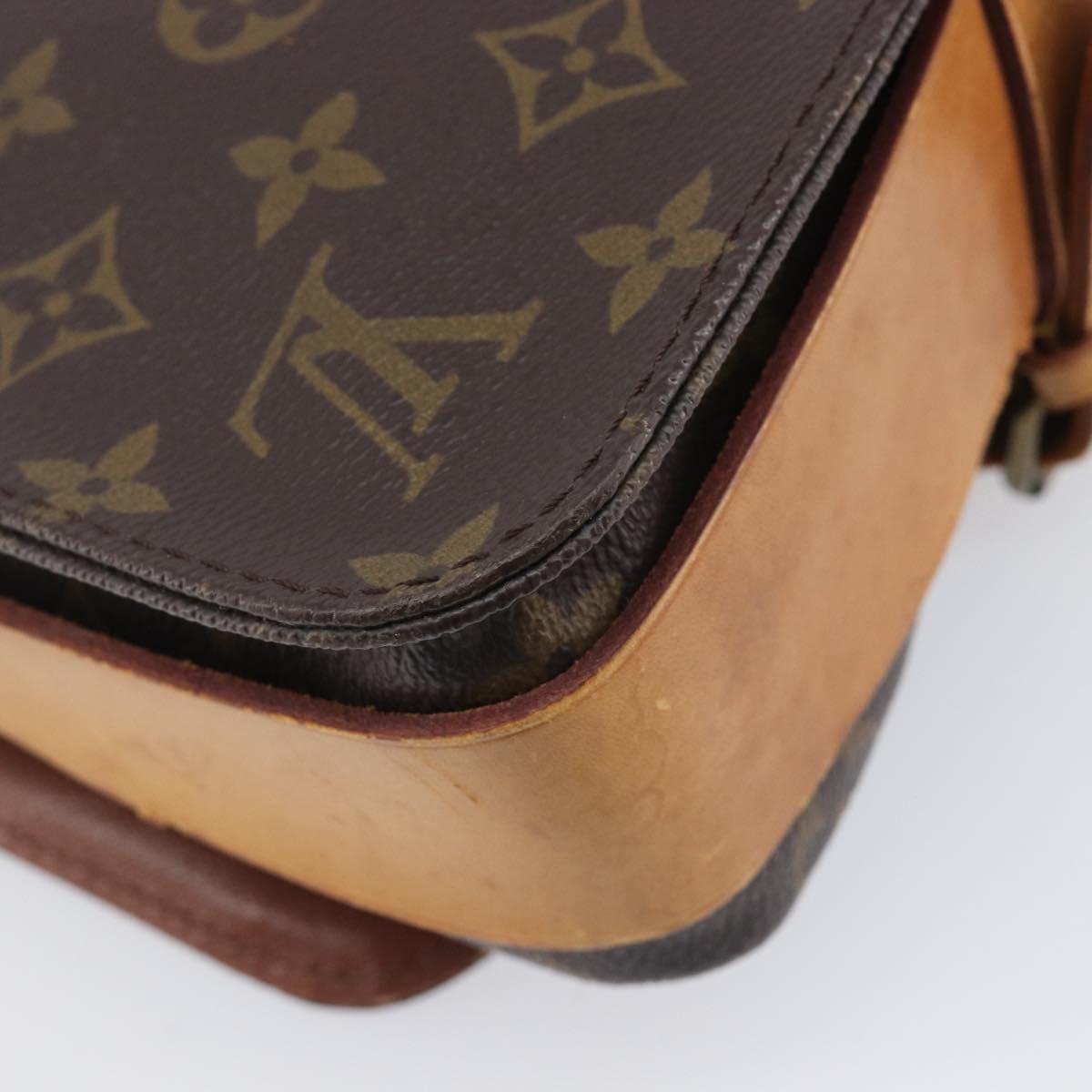 LOUIS VUITTON Monogram Cartouchiere MM Shoulder Bag M51253 LV Auth bs37830