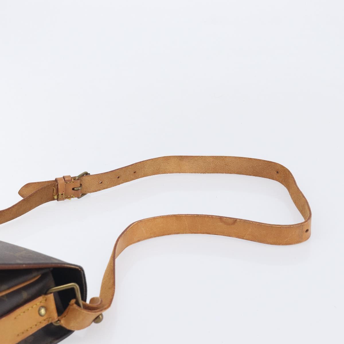 LOUIS VUITTON Monogram Cartouchiere MM Shoulder Bag M51253 LV Auth bs37830