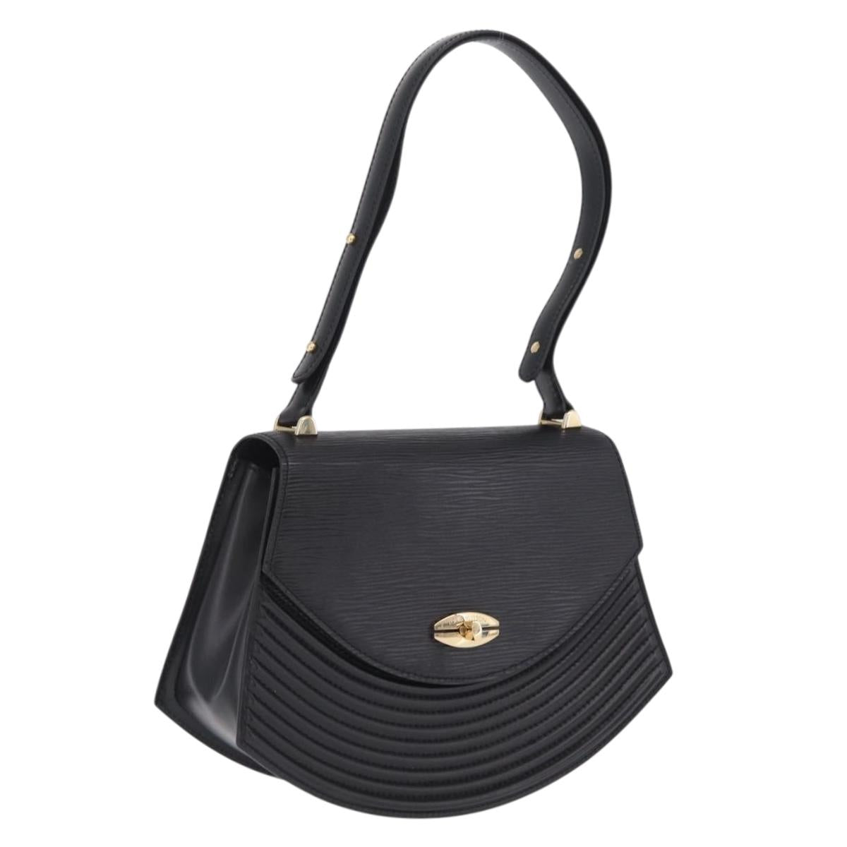 LOUIS VUITTON Epi Tilsitt Hand Bag Black M52482 LV Auth bs37847