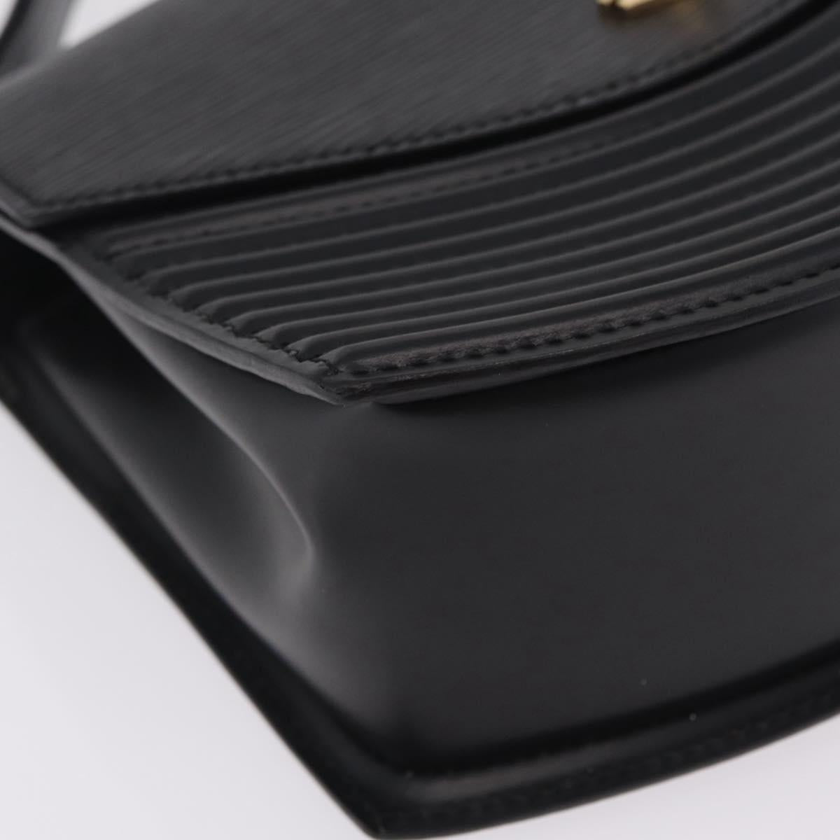LOUIS VUITTON Epi Tilsitt Hand Bag Black M52482 LV Auth bs37847