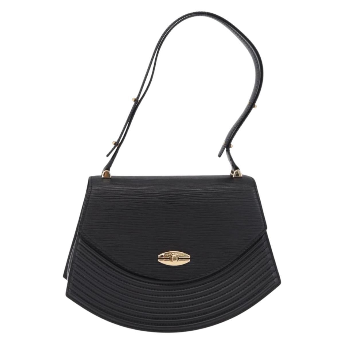 LOUIS VUITTON Epi Tilsitt Hand Bag Black M52482 LV Auth bs37847