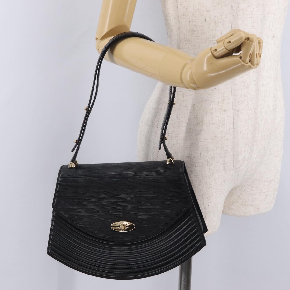 LOUIS VUITTON Epi Tilsitt Hand Bag Black M52482 LV Auth bs37847