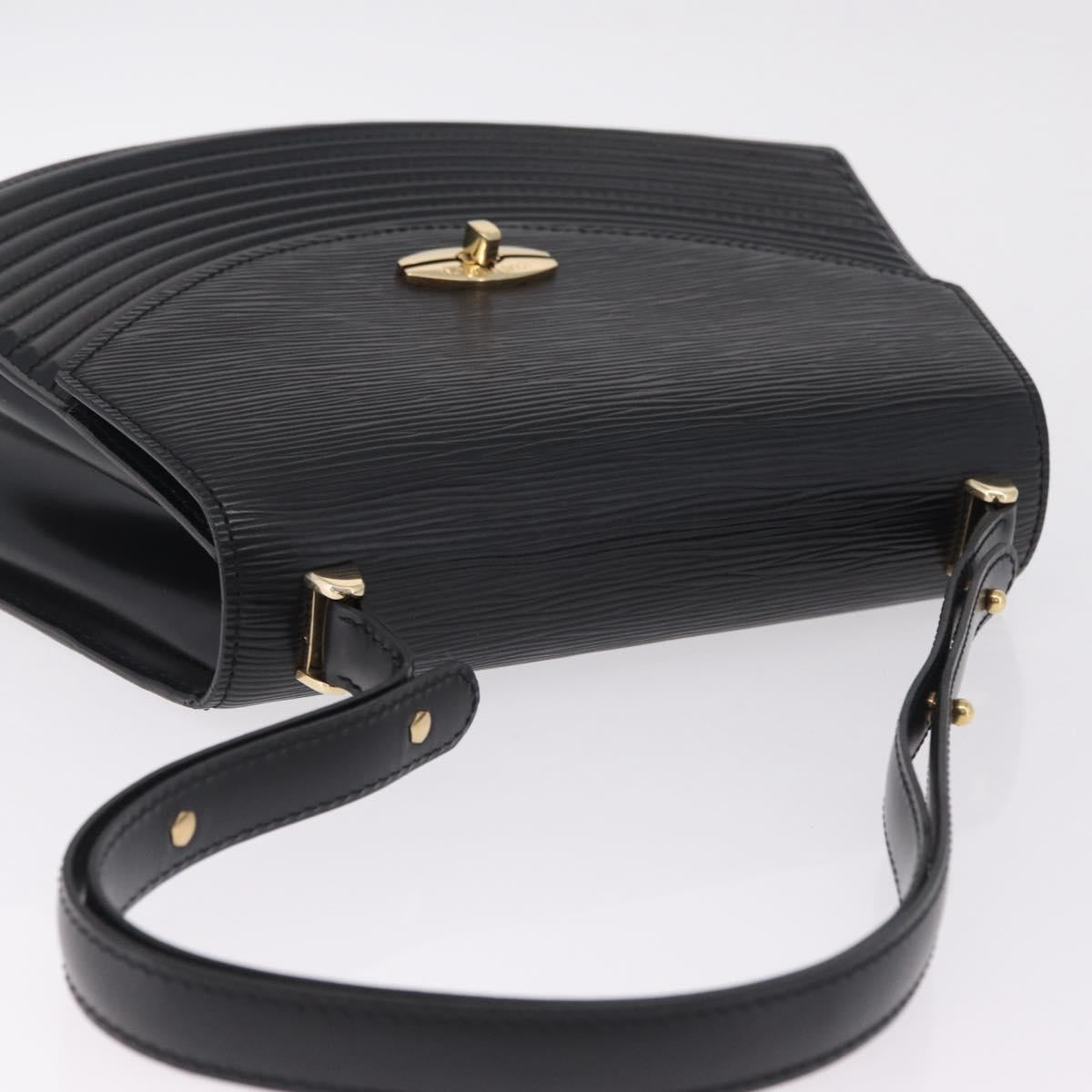 LOUIS VUITTON Epi Tilsitt Hand Bag Black M52482 LV Auth bs37847