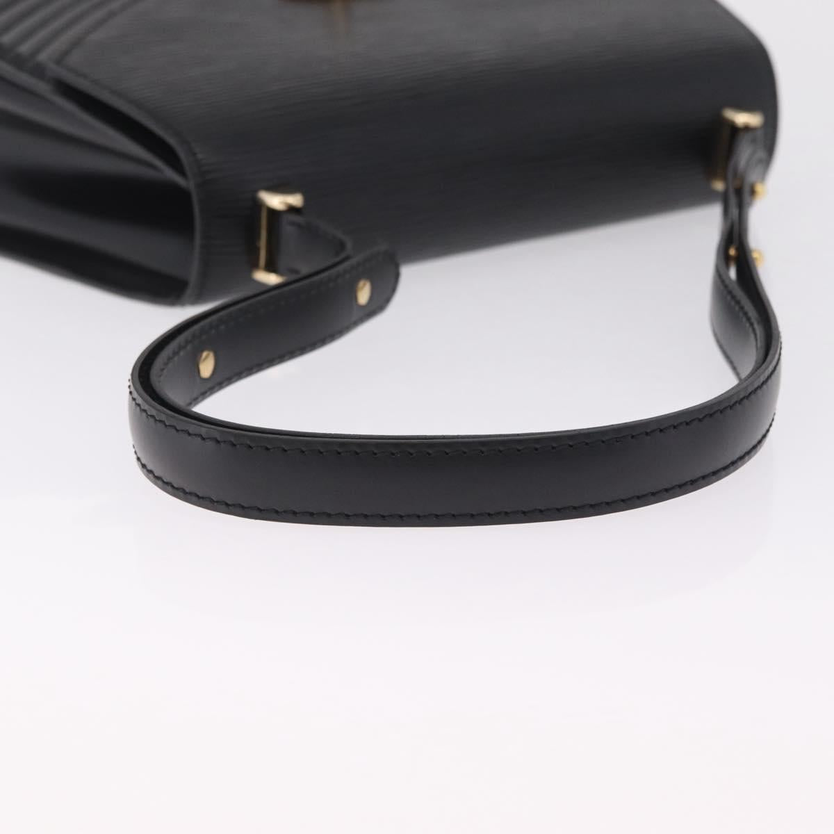 LOUIS VUITTON Epi Tilsitt Hand Bag Black M52482 LV Auth bs37847