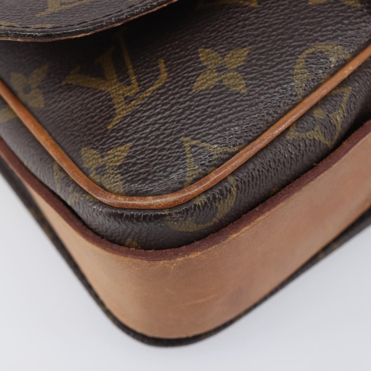 LOUIS VUITTON Monogram Cartouchiere MM Shoulder Bag M51253 LV Auth bs37852