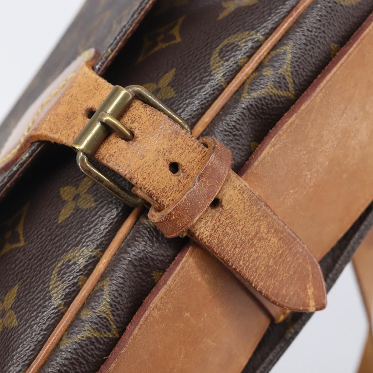 LOUIS VUITTON Monogram Cartouchiere MM Shoulder Bag M51253 LV Auth bs37852