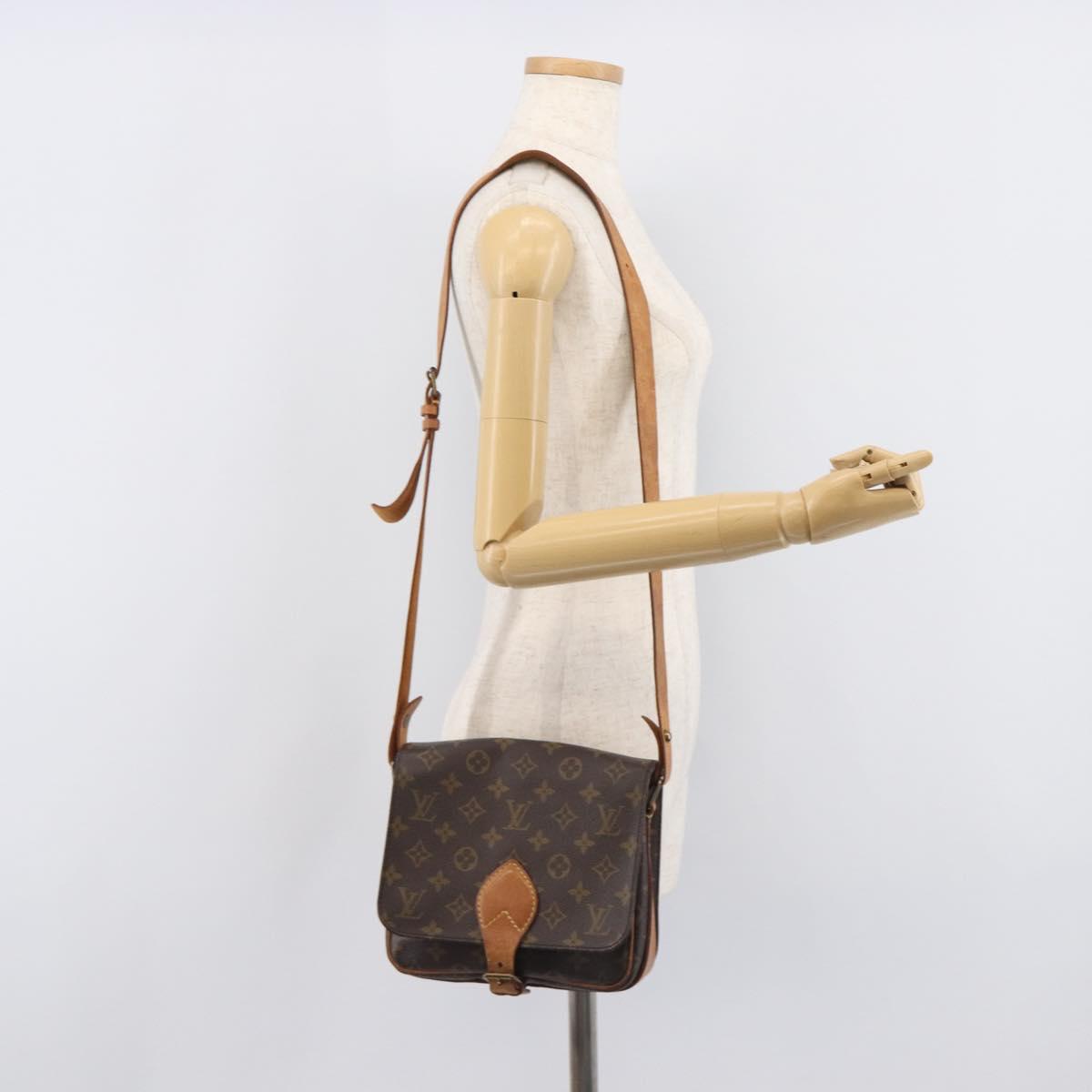 LOUIS VUITTON Monogram Cartouchiere MM Shoulder Bag M51253 LV Auth bs37852