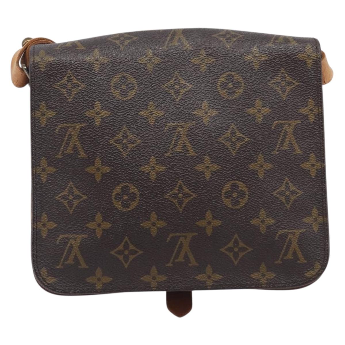 LOUIS VUITTON Monogram Cartouchiere MM Shoulder Bag M51253 LV Auth bs37852