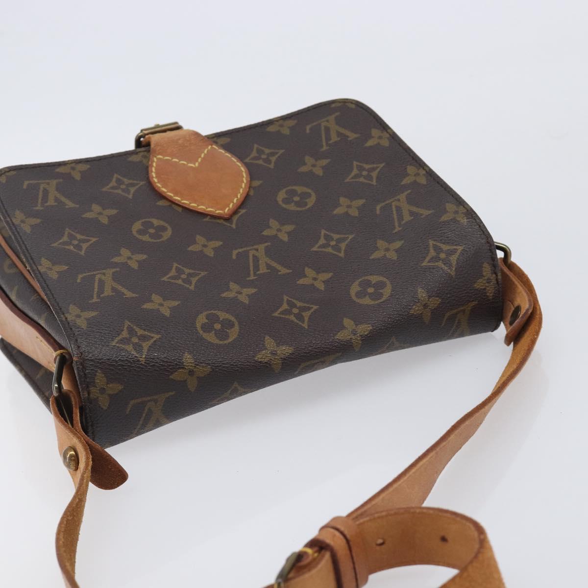 LOUIS VUITTON Monogram Cartouchiere MM Shoulder Bag M51253 LV Auth bs37852