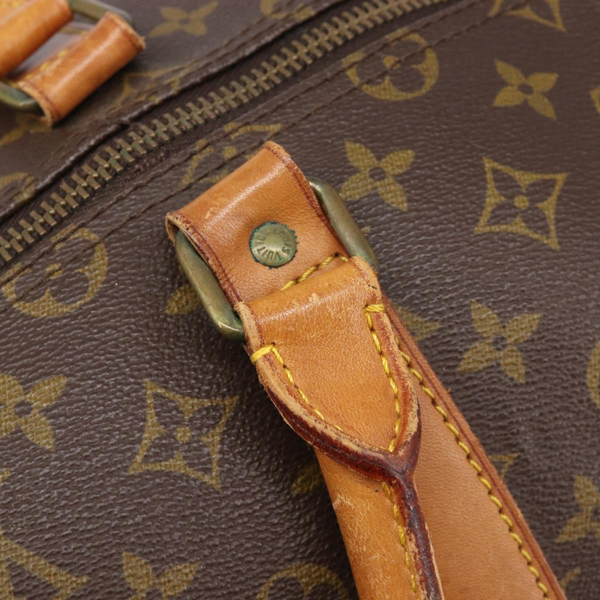 LOUIS VUITTON Monogram Keepall 60 Boston Bag M41422 LV Auth bs37853