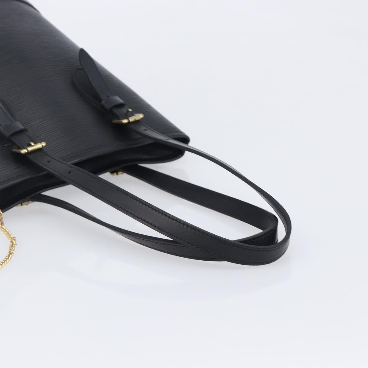 LOUIS VUITTON Epi Bucket PM Hand Bag SPO Black M58992 LV Auth bs37854A