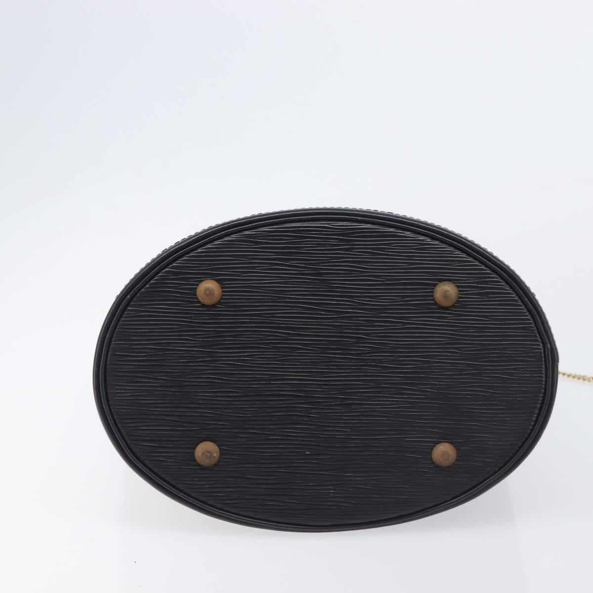 LOUIS VUITTON Epi Bucket PM Hand Bag SPO Black M58992 LV Auth bs37854A