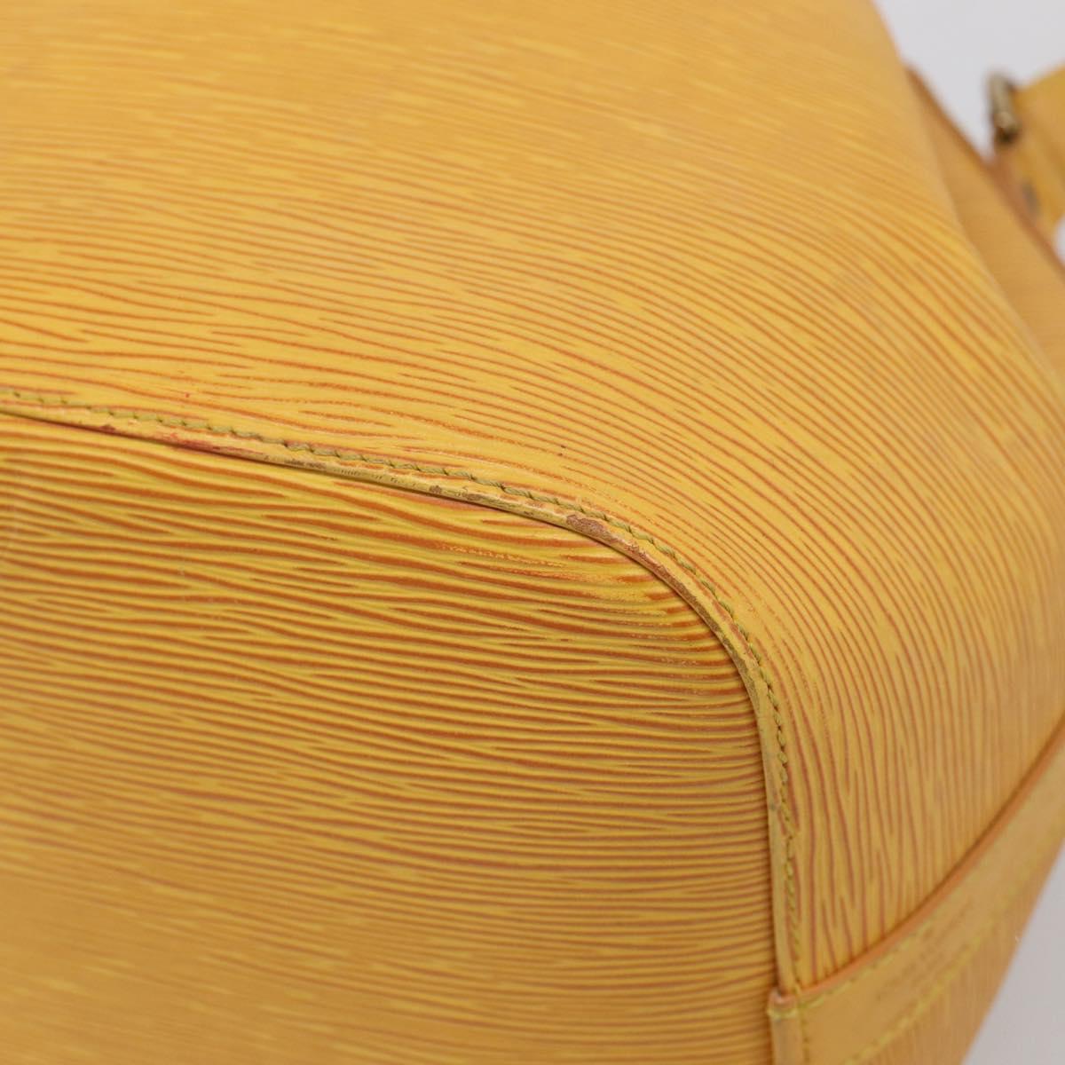 LOUIS VUITTON Epi Petit Noe Shoulder Bag Tassili Yellow M44109 LV Auth bs37856