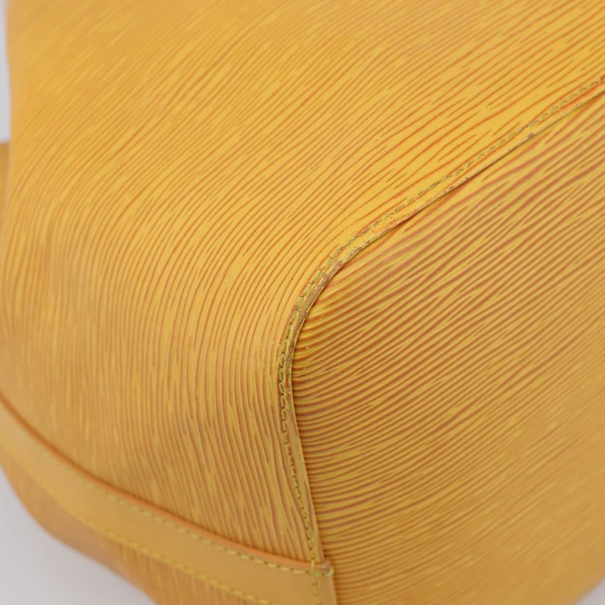 LOUIS VUITTON Epi Petit Noe Shoulder Bag Tassili Yellow M44109 LV Auth bs37856