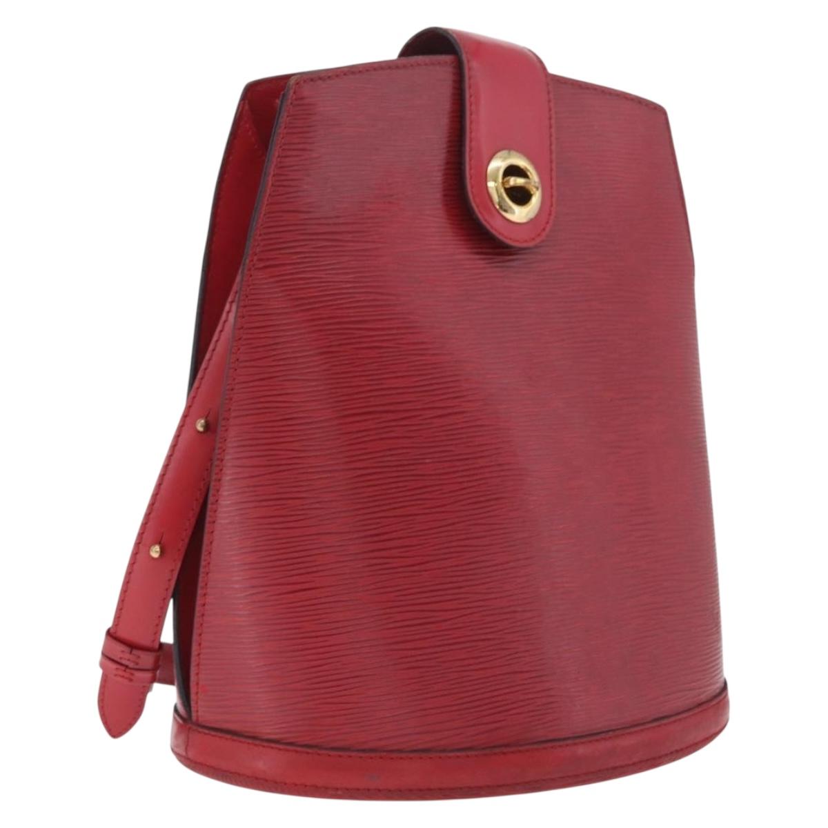 LOUIS VUITTON Epi Cluny Shoulder Bag Red M52257 LV Auth bs37858