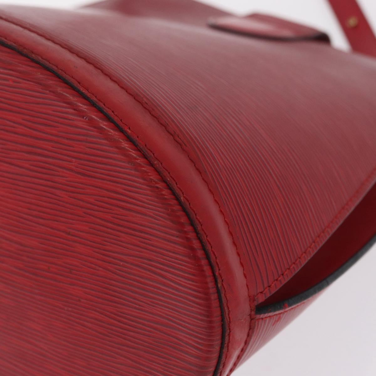 LOUIS VUITTON Epi Cluny Shoulder Bag Red M52257 LV Auth bs37858