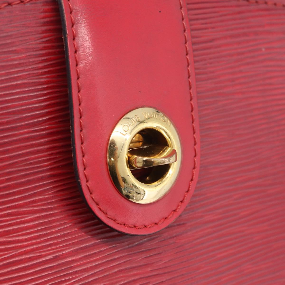 LOUIS VUITTON Epi Cluny Shoulder Bag Red M52257 LV Auth bs37858