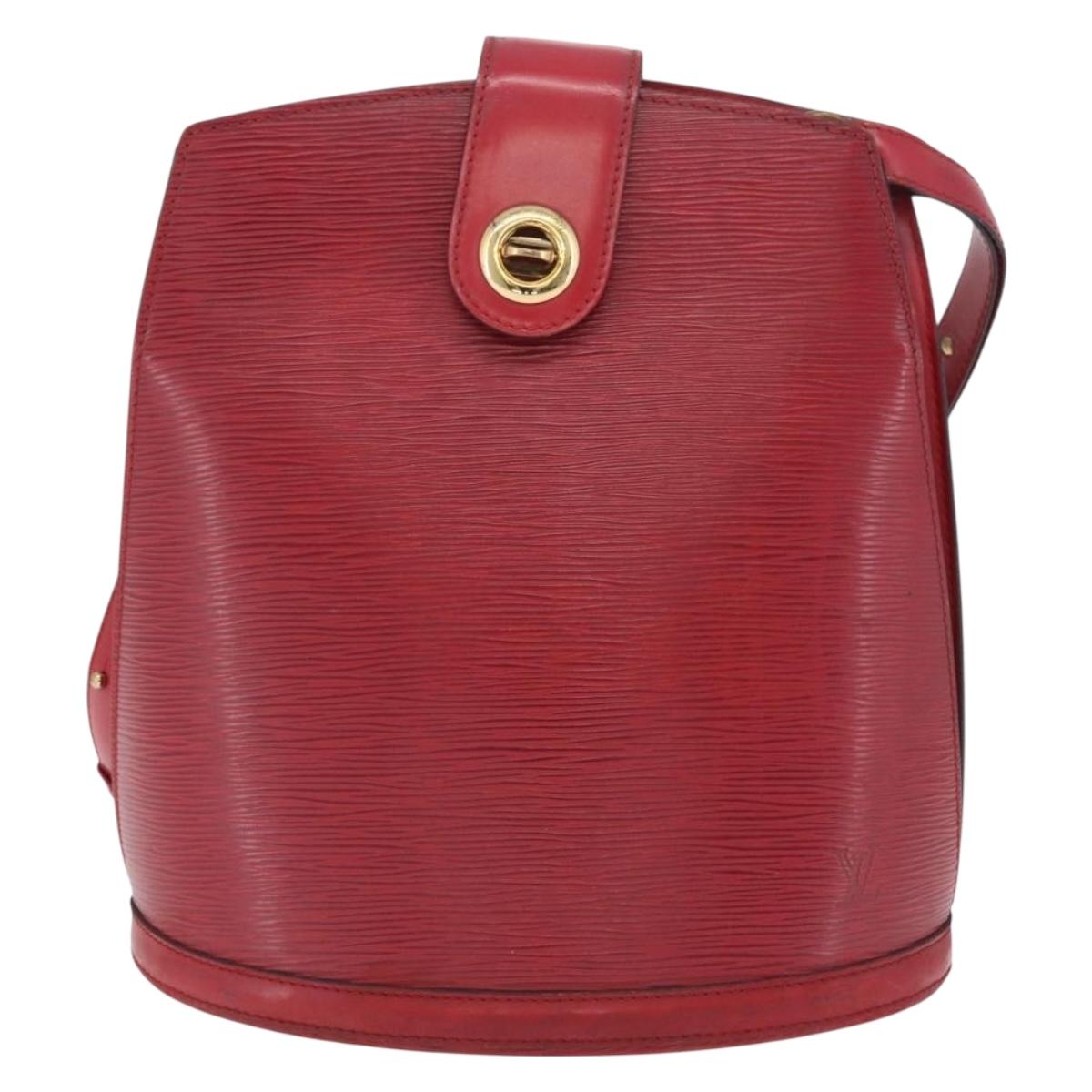 LOUIS VUITTON Epi Cluny Shoulder Bag Red M52257 LV Auth bs37858