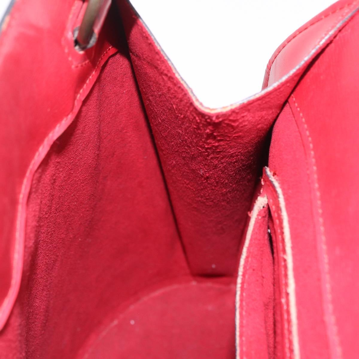 LOUIS VUITTON Epi Cluny Shoulder Bag Red M52257 LV Auth bs37858