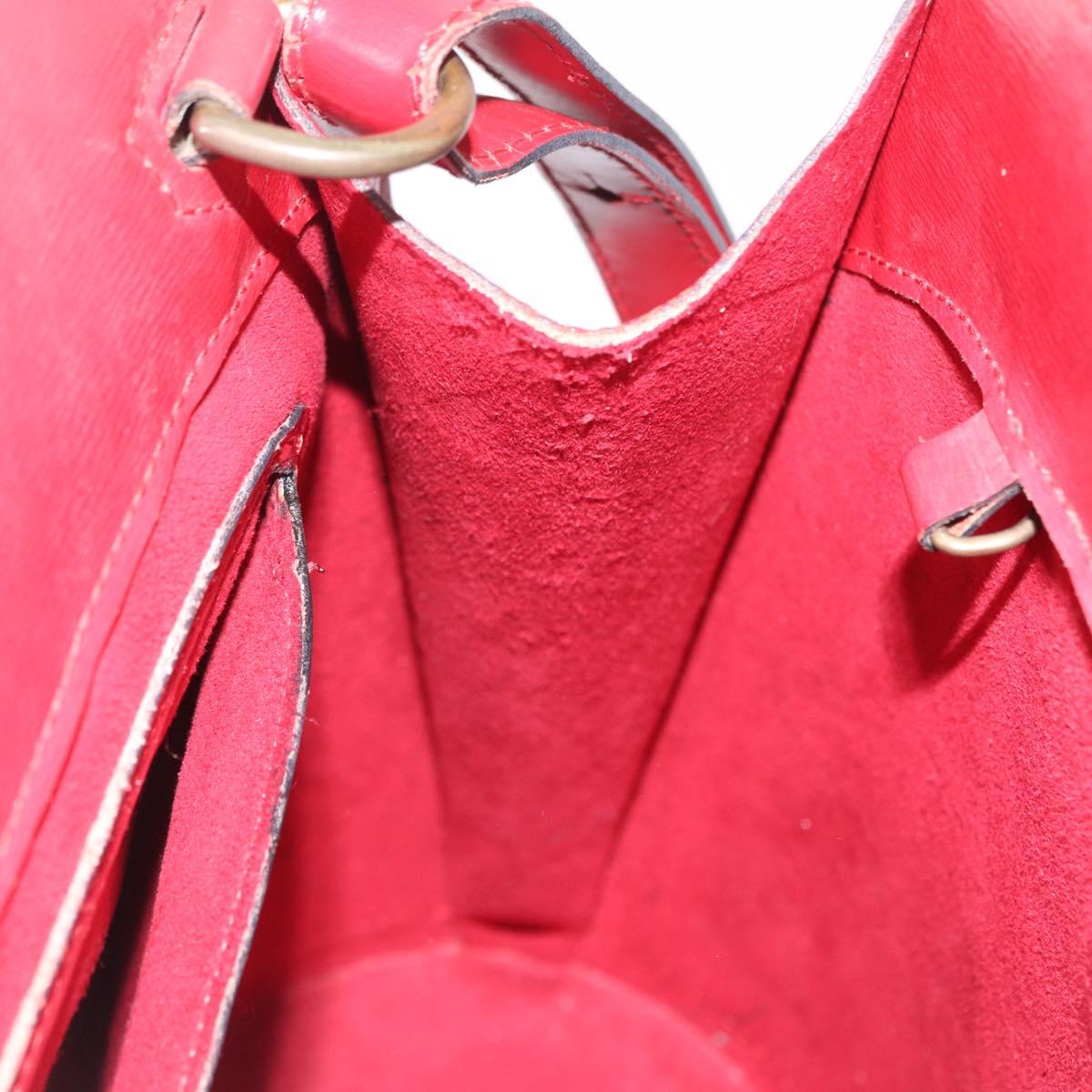 LOUIS VUITTON Epi Cluny Shoulder Bag Red M52257 LV Auth bs37858