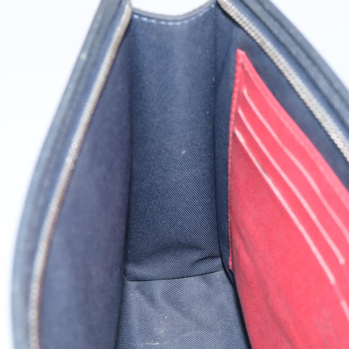 LOUIS VUITTON Taiga Pochette Voyage MM Bag Blue Marine M63394 LV Auth bs37950