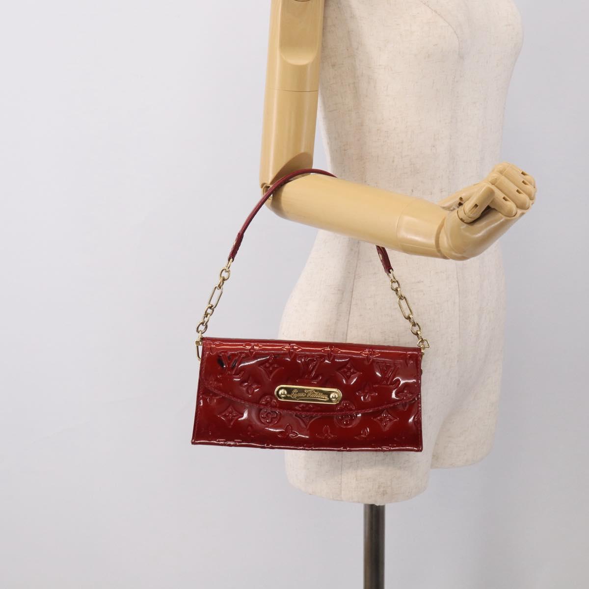 LOUIS VUITTON Monogram Vernis Sunset Bluebird Pomme D'amour M93543 Auth bs37953