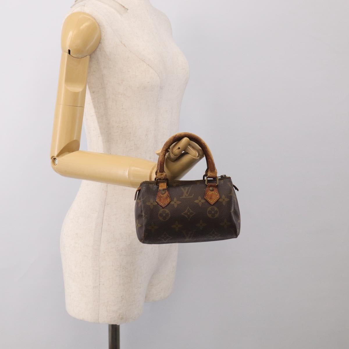 LOUIS VUITTON Monogram Mini Speedy Hand Bag M41534 LV Auth bs37959