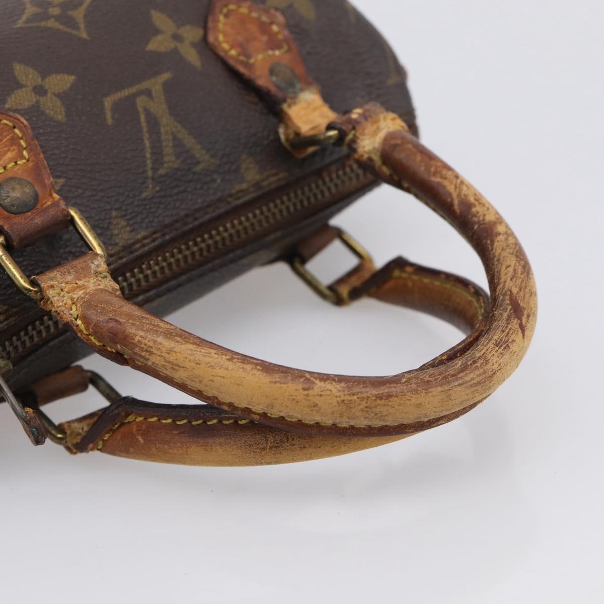 LOUIS VUITTON Monogram Mini Speedy Hand Bag M41534 LV Auth bs37959