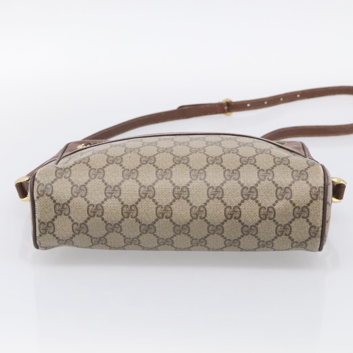 GUCCI GG Supreme Web Sherry Line Shoulder Bag PVC 001 113 6472 Auth bs37964