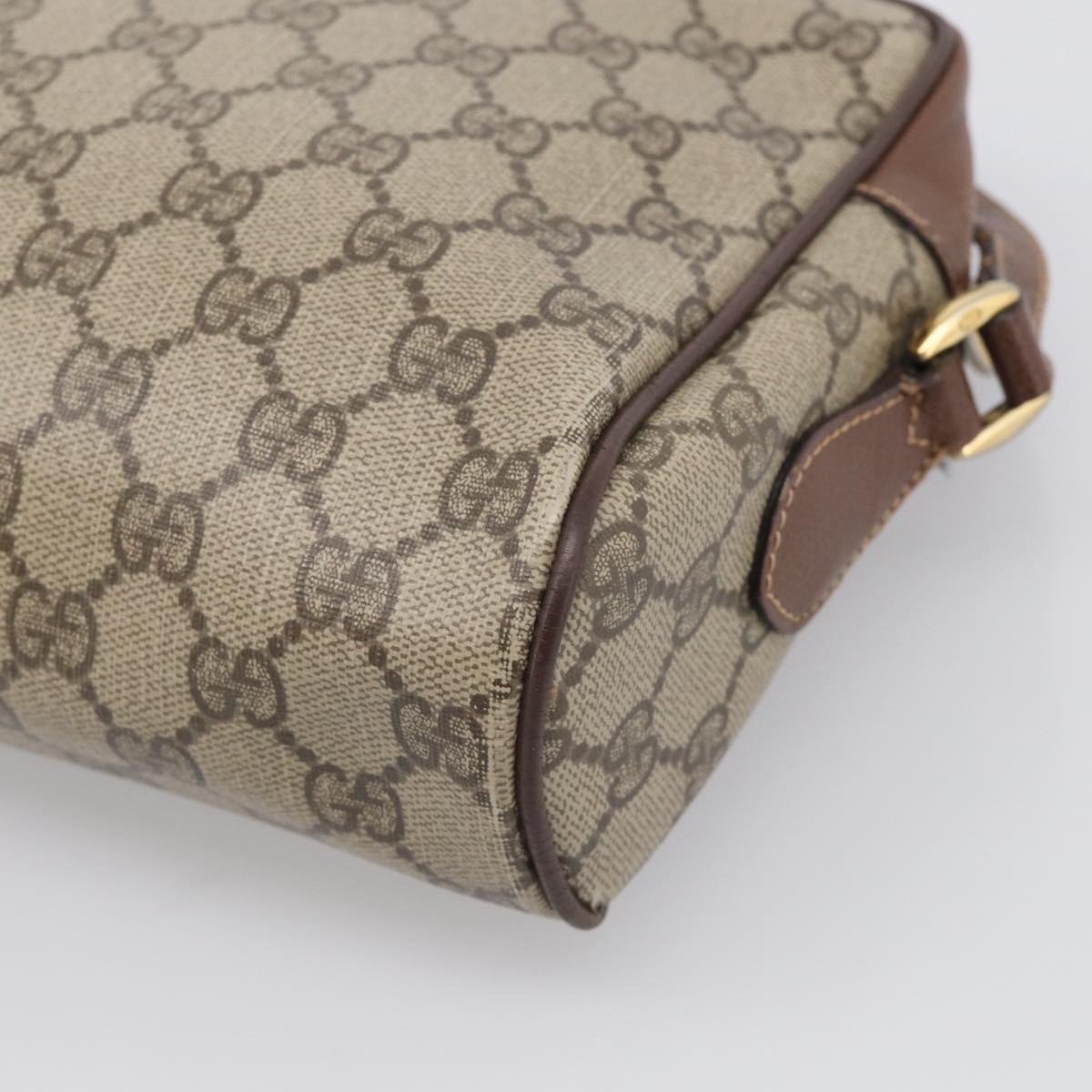 GUCCI GG Supreme Web Sherry Line Shoulder Bag PVC 001 113 6472 Auth bs37964