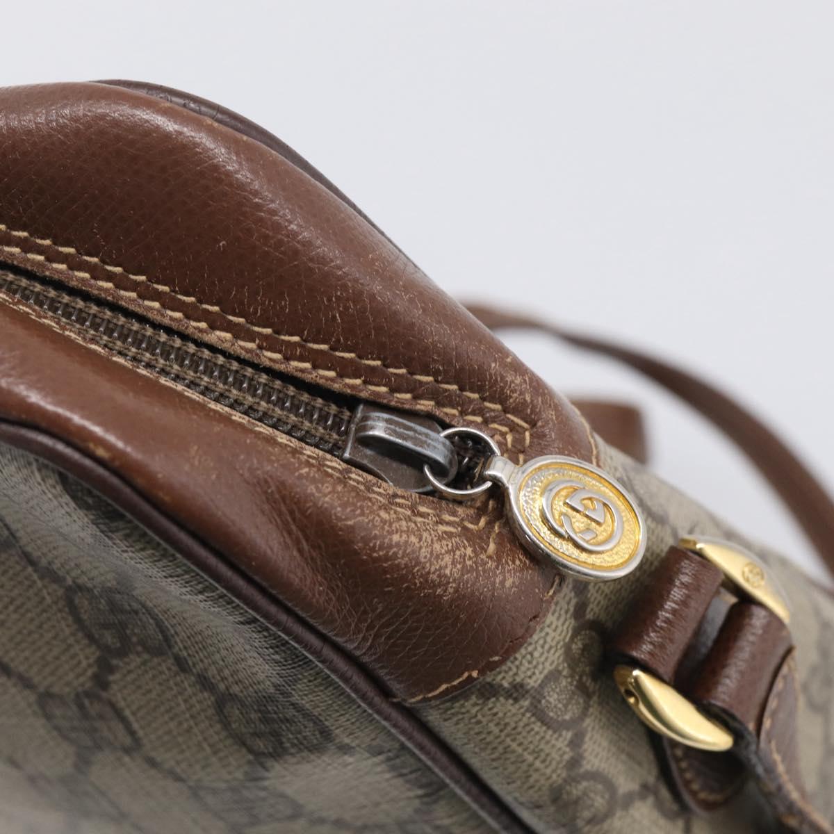 GUCCI GG Supreme Web Sherry Line Shoulder Bag PVC 001 113 6472 Auth bs37964