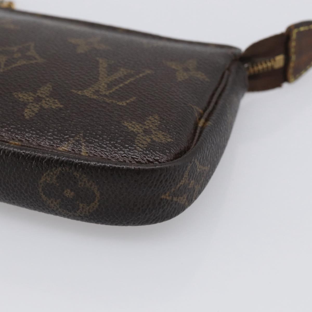 LOUIS VUITTON Monogram Mini Pochette Accessoires Pouch M58009 LV Auth bs37981