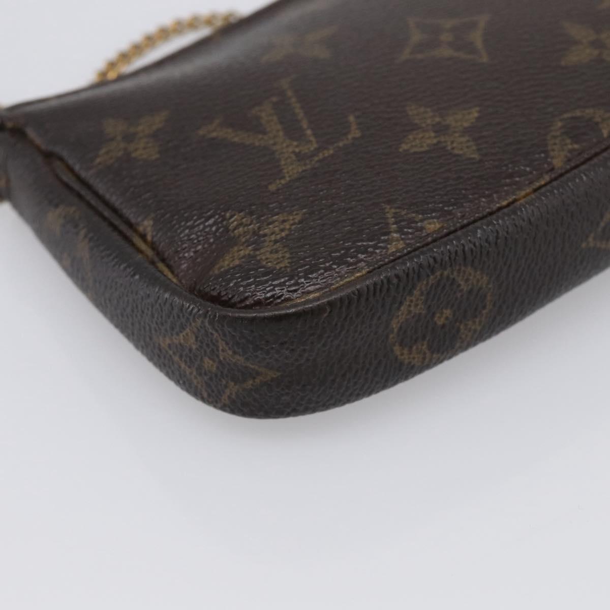 LOUIS VUITTON Monogram Mini Pochette Accessoires Pouch M58009 LV Auth bs37981