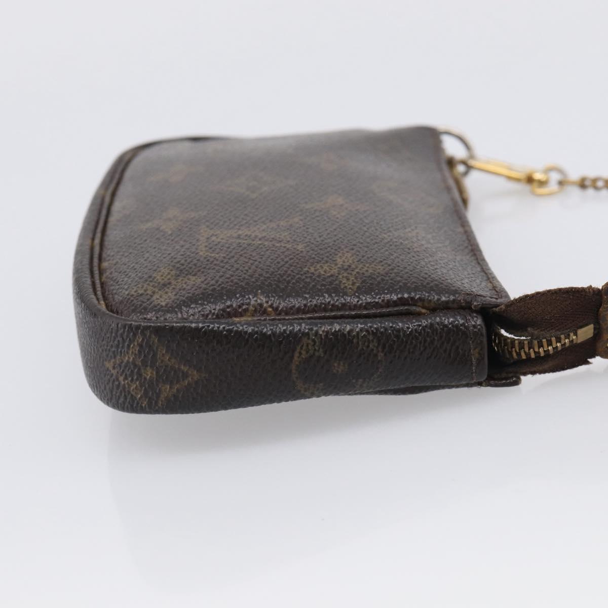 LOUIS VUITTON Monogram Mini Pochette Accessoires Pouch M58009 LV Auth bs37981