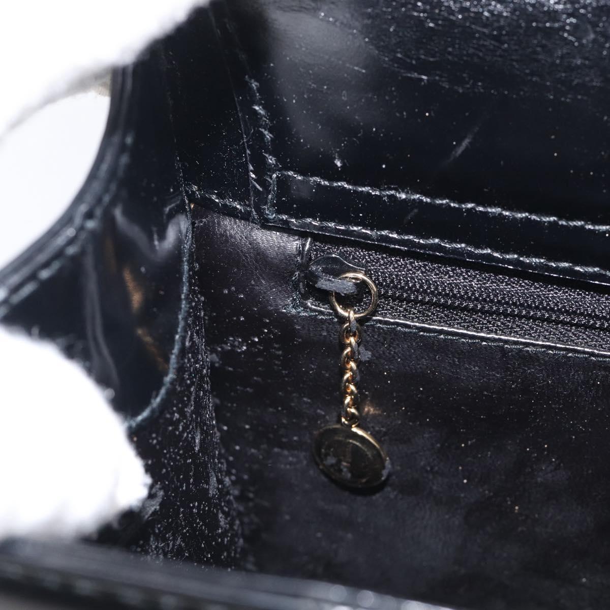 GUCCI Shoulder Bag Patent Black 000 2853 0311 0 Auth bs37986