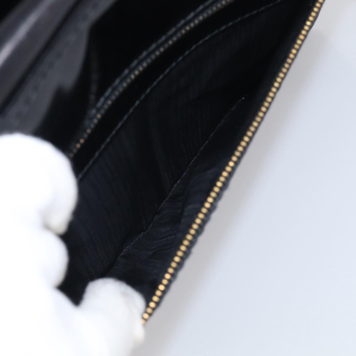 GUCCI Shoulder Bag Patent Black 000 2853 0311 0 Auth bs37986